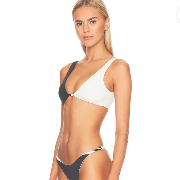 L* Space Luna Bikini Top and reversible bottom set in Black & Cream NWT - Picture 4 of 13